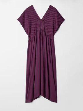 & Other Stories Pleated Dolman Sleve Midi Dress